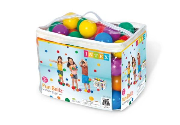 Fun Ballz 100 Multi-Colored Plastic Balls 49600