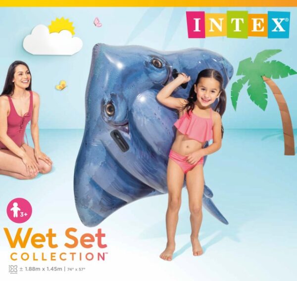 57550 Sting Ray Ride-on pool float