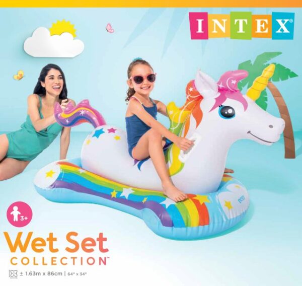 57552 inflatable pool float Magical Unicorn Ride-On