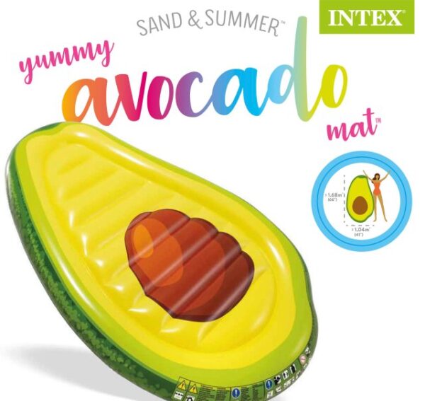 58769 Avocado Shape Inflatable Mattress