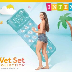 58890 inflatable pool float 74" x 28" (1.88m x 71cm), pink colour