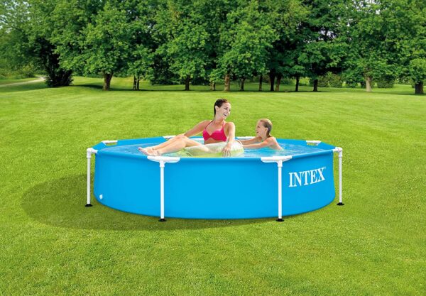 28205 swimming pool metal frame 244 x 51 cm