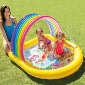 57156 rainbow-shaped inflatable swimming pool