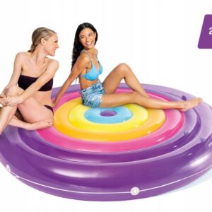 57285 rainbow fiesta island floating mattress