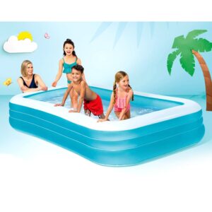Inflatable Family Pool, Blue, 58484