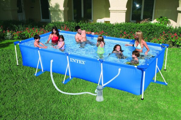 28274 Steel Frame Rectangular Swimming Pool (4.50m x 2.20m x 84cm)