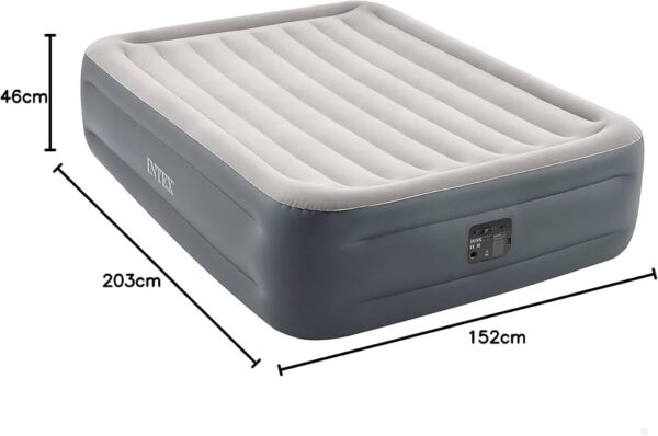 64126 Queen Dura-Beam Plus Essential Rest Airbed 152x203x46 cm with Internal Pump