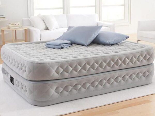 64490 Supreme Air-Flow Airbed Twin 1-Person - With Build-in Pump 152 x 203 x 51 cm